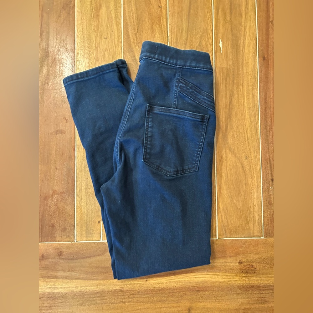 FREE PEOPLE FEEL ALRIGHT STARGIRL SKINNY‎ SOFT STRETCH NAVY JEANS. 28. - Picture 5 of 5